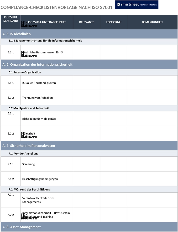 iso-27001-compliance-checkliste