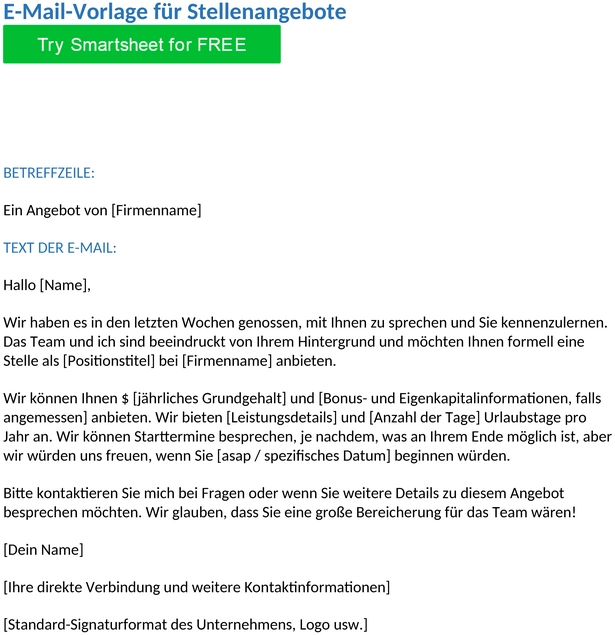 jobangebot-email-vorlage