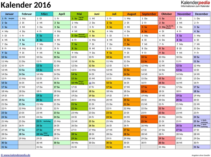 kalender-2016