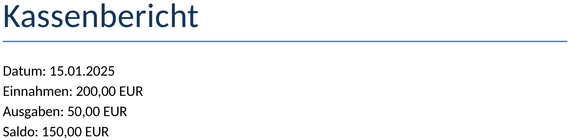 kassenbericht-standard