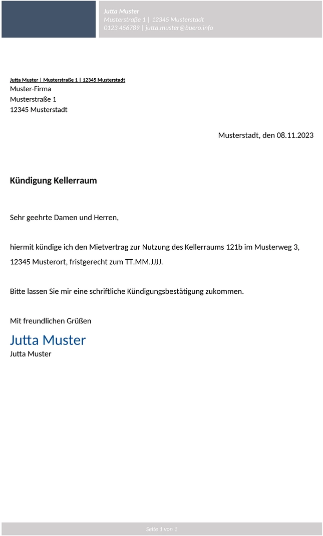 kellerraum-kuendigung-vorlage