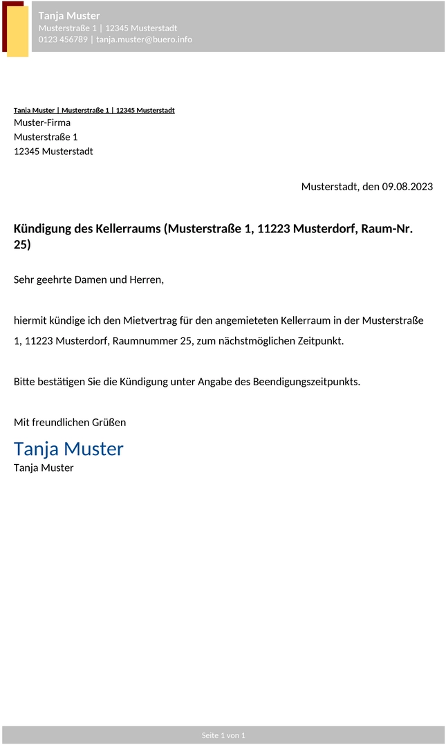 kellerraum-kuendigung