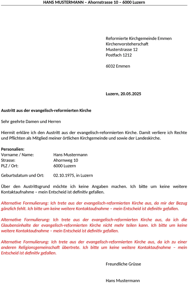 kirchenaustritt-schweiz-reformiert-vorlage
