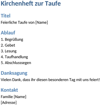 kirchenheft-taufe