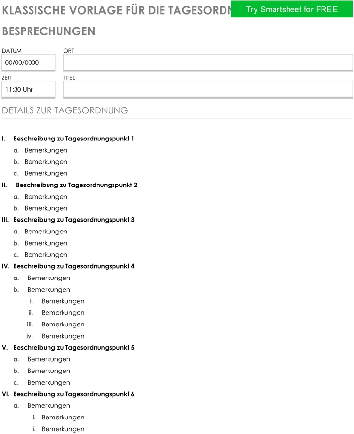 klassische-tagesordnungsvorlage-fuer-meetings