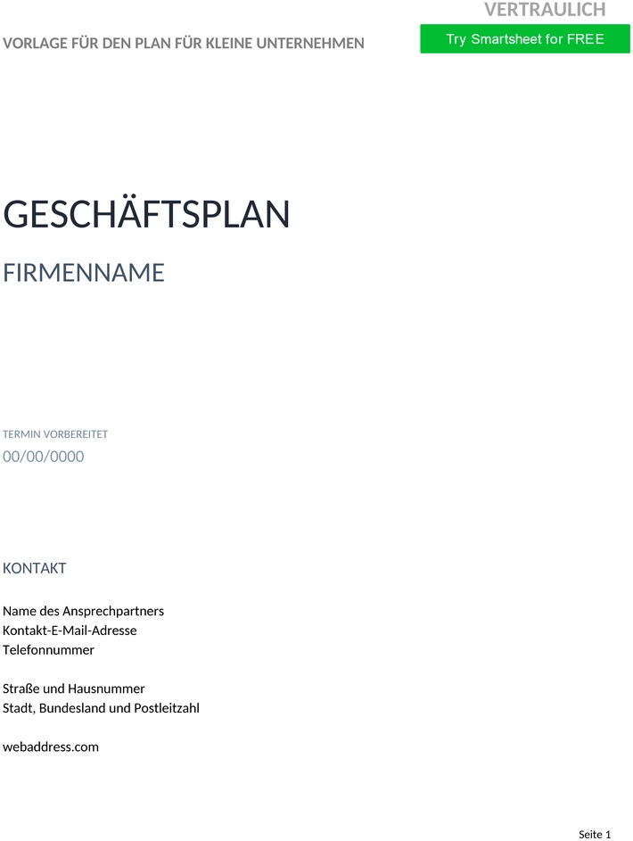 kleines-unternehmen-business-plan-vorlage