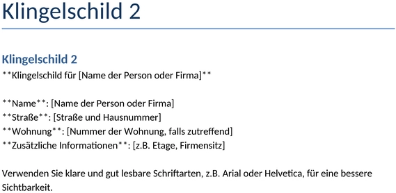 klingelschild-vorlage