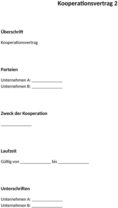 kooperationsvertrag-vorlage-word