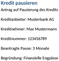 kredit-pausieren