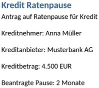kredit-ratenpause