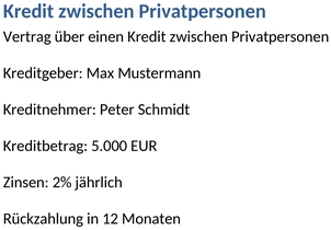 kredit-zwischen-privatpersonen