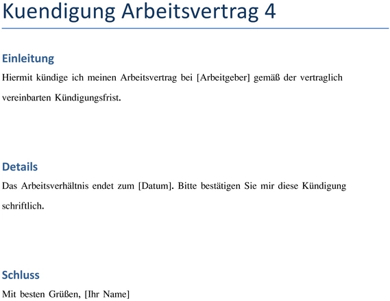 kuendigung-arbeitsvertrag-vorlage-fuer-professionelle-kuendigungen