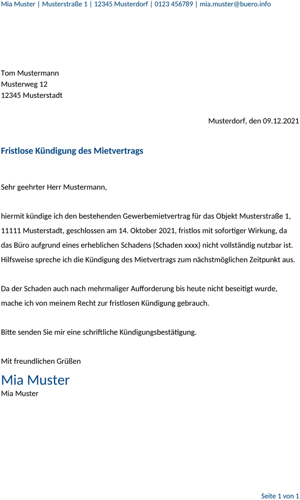 kuendigung-bueroraeume