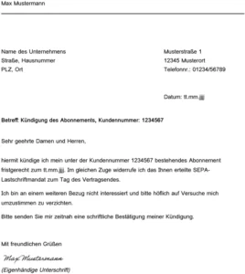 kuendigung-des-abonnements-vorlage-fuer-privatpersonen
