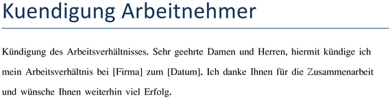 kuendigung-des-arbeitsverhaeltnisses-word