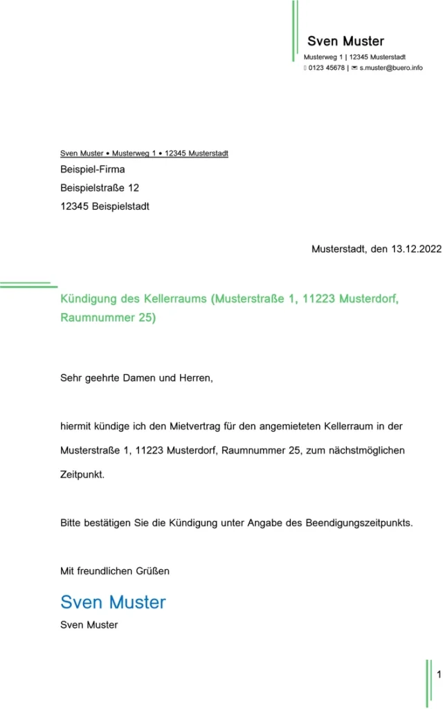 kuendigung-des-kellerraums
