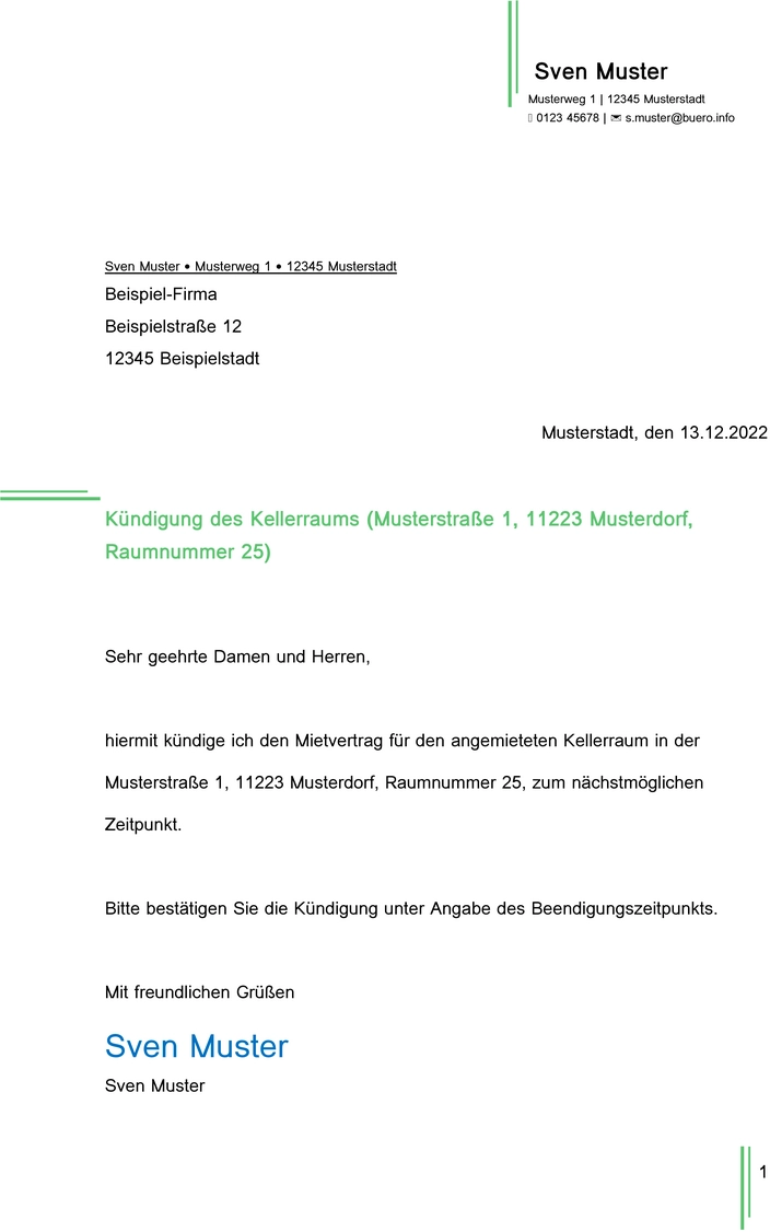 kuendigung-des-kellerraums
