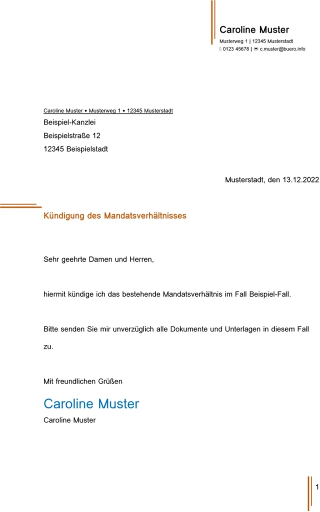 kuendigung-des-mandatsverhaeltnisses-vorlage