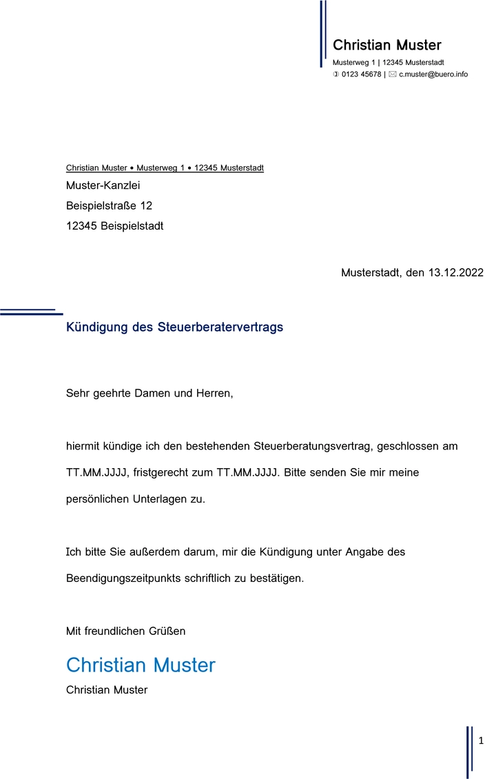 kuendigung-des-steuerberatervertrags