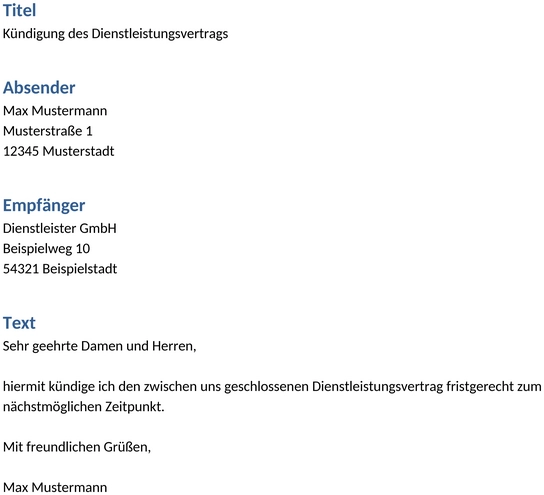 kuendigung-dienstleistungsvertrag