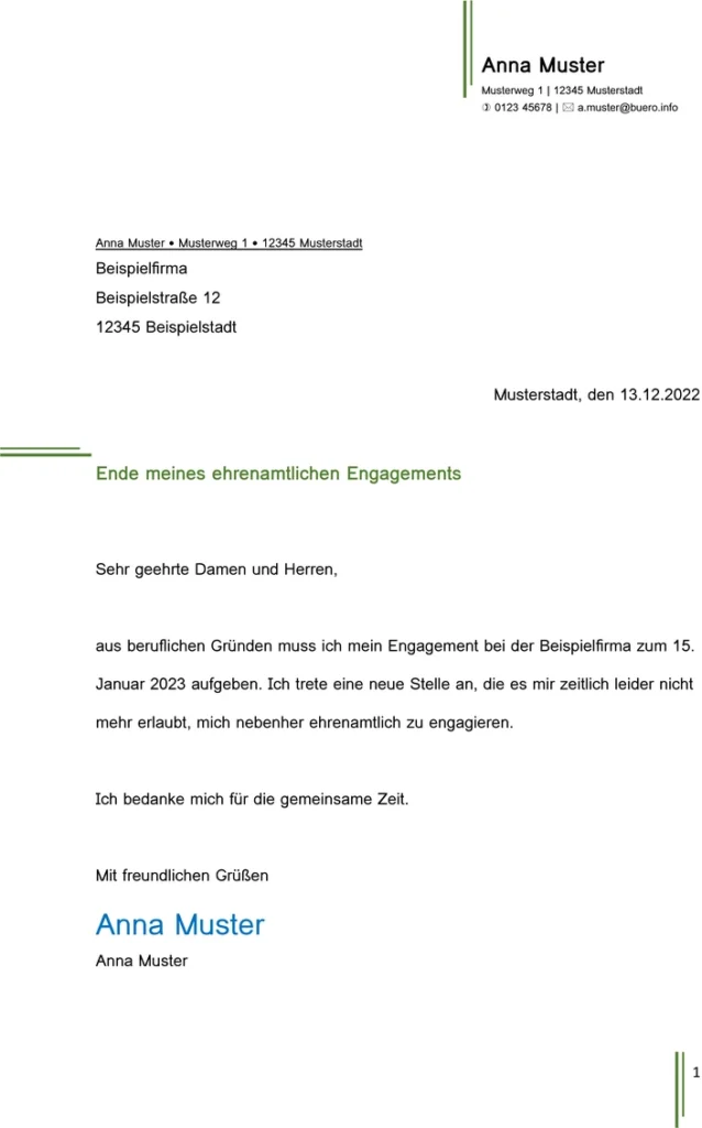 kuendigung-ehrenamtliches-engagement-unterbrechen