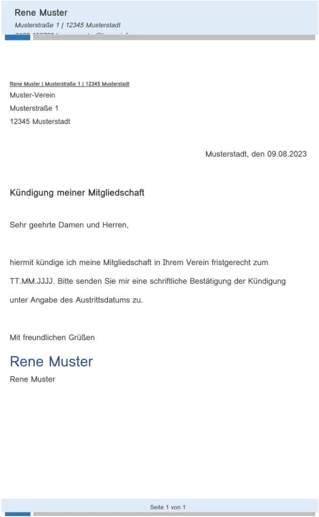 kuendigung-einer-mitgliedschaft-in-einem-verein-vorlage