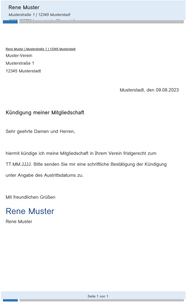 kuendigung-einer-mitgliedschaft-in-einem-verein-vorlage