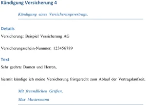 kuendigung-einer-versicherung-fristgerecht-vorlage