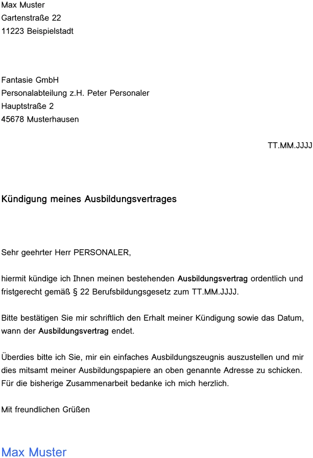 kuendigung-eines-ausbildungsvertrages
