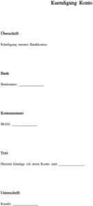 kuendigung-eines-bankkontos-vorlage