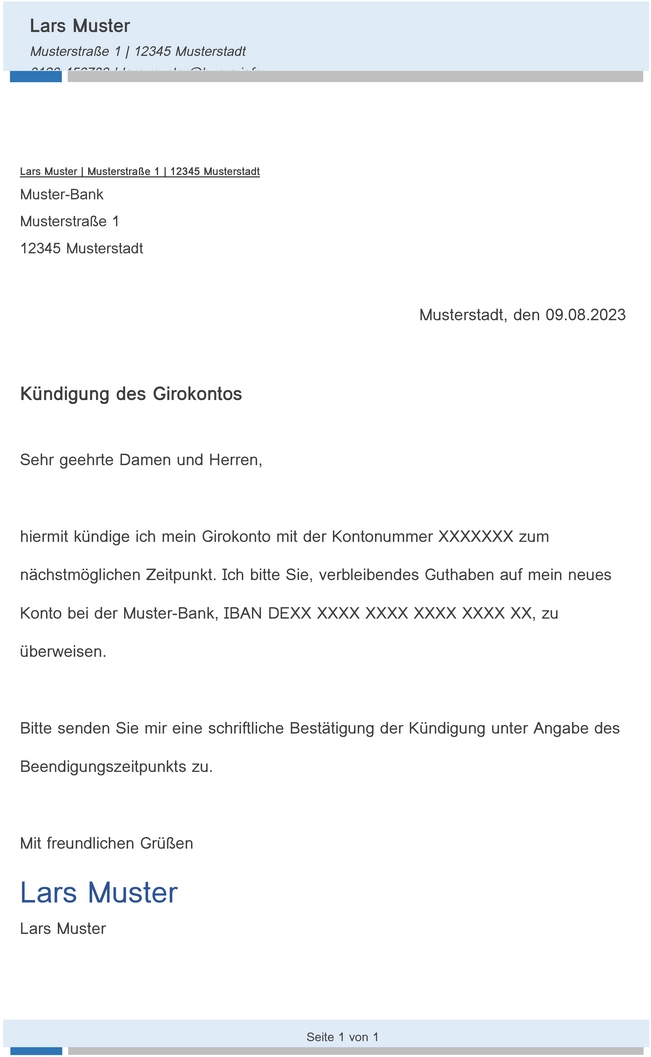 kuendigung-eines-girokontos-vorlage