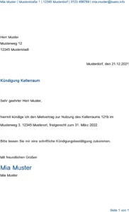 kuendigung-eines-kellerraums-muster