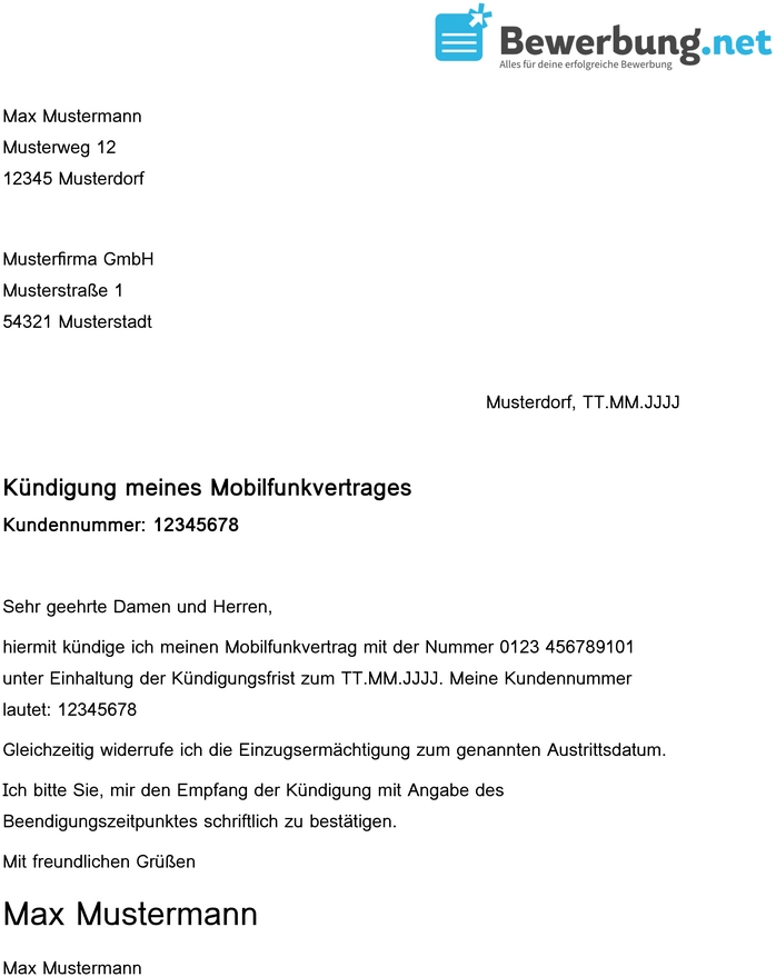 kuendigung-eines-mobilfunkvertrags-vorlage-erstellen