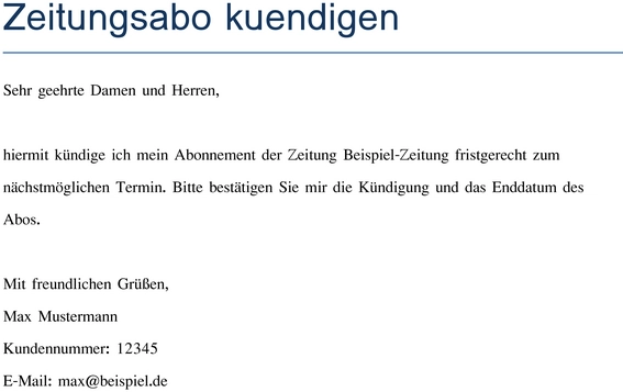 kuendigung-eines-zeitungsabonnements
