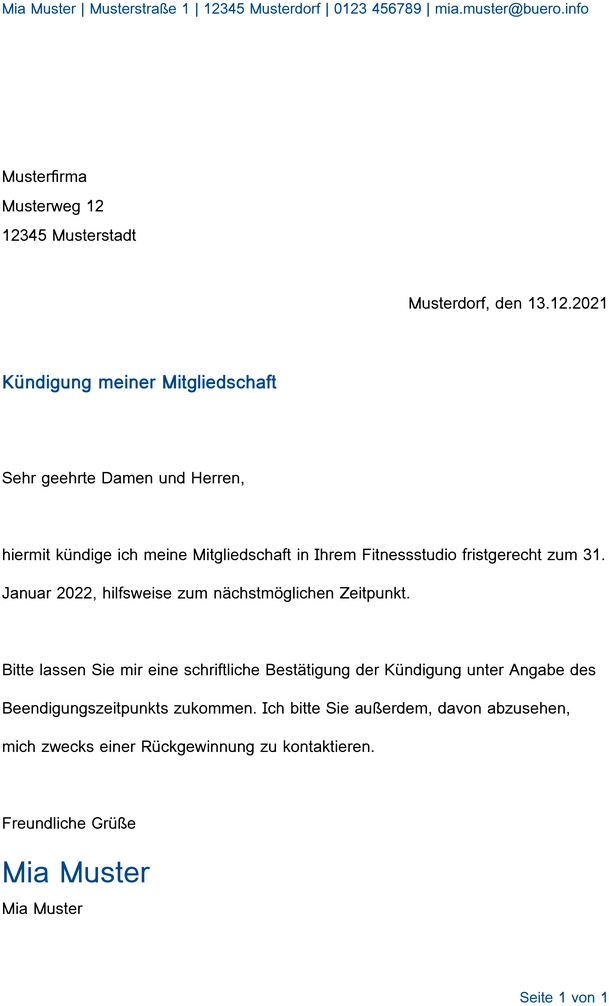 kuendigung-fitnessstudio-mitgliedschaft-vorlage
