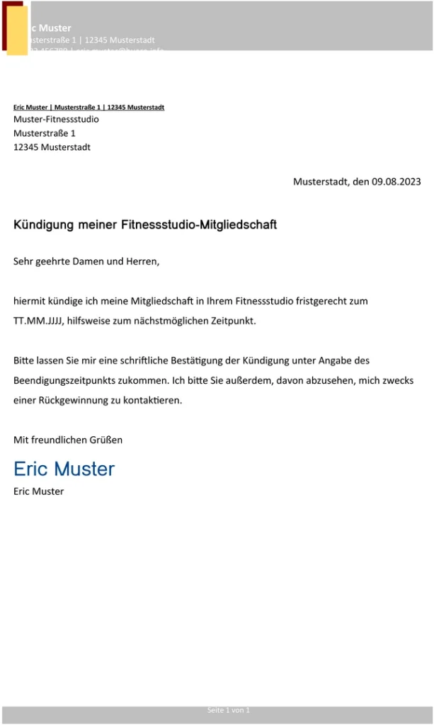 kuendigung-fitnessstudio-mitgliedschaft-vorlage