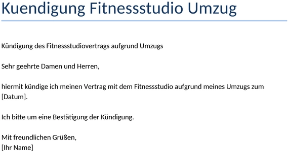kuendigung-fitnessstudio-umzug