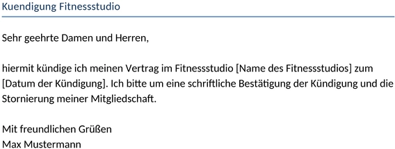 kuendigung-fitnessstudio-vertrag