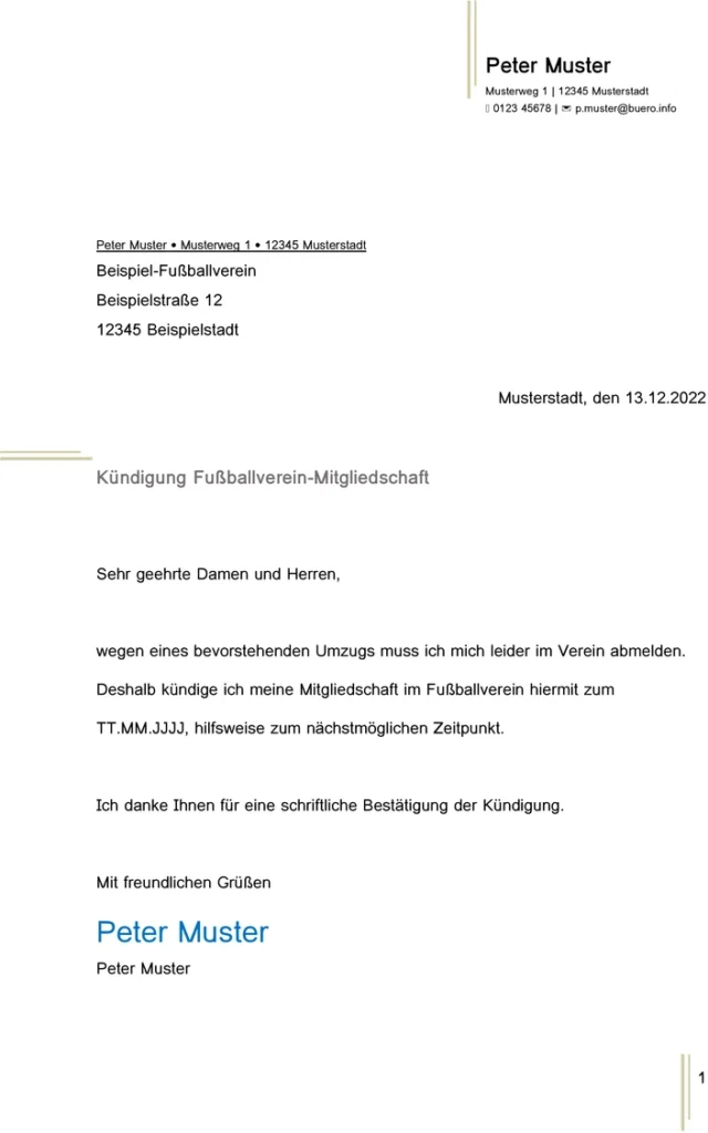 kuendigung-fussballverein-mitgliedschaft-vorlage-erstellen