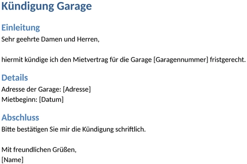 kuendigung-garage