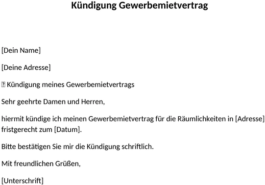 kuendigung-gewerbemietvertrag