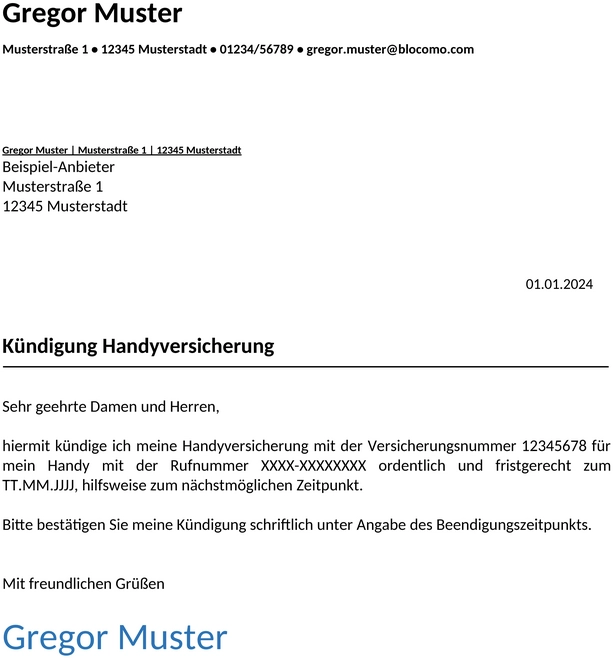 kuendigung-handyversicherung