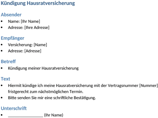 kuendigung-hausratversicherung