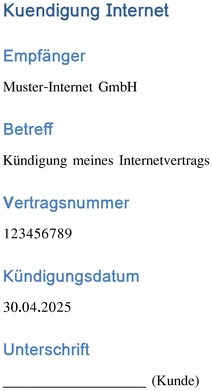 kuendigung-internetvertrag-vorlage