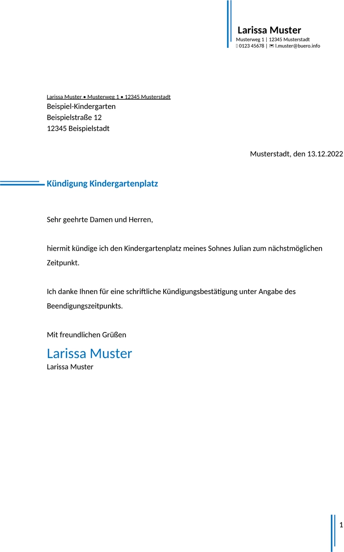 kündigung-kindergarten