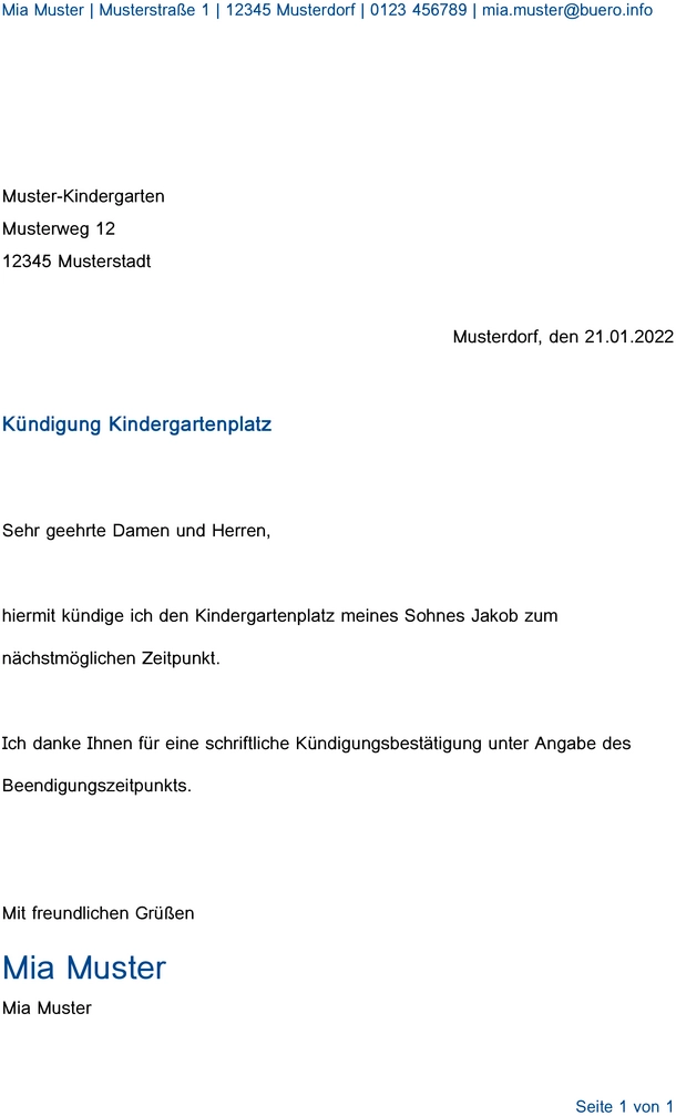 kuendigung-kindergartenplatz-vorlage-gestalten