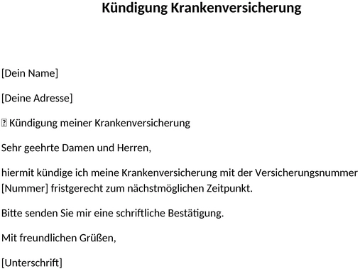 kuendigung-krankenversicherung