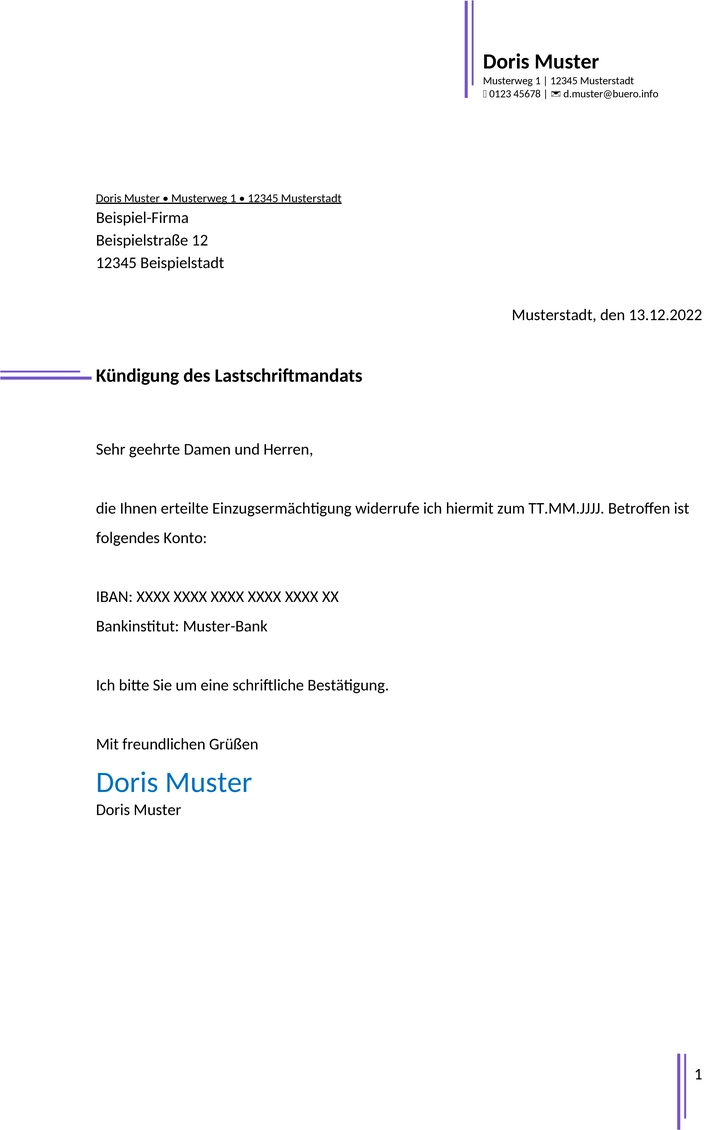 kuendigung-lastschriftmandat