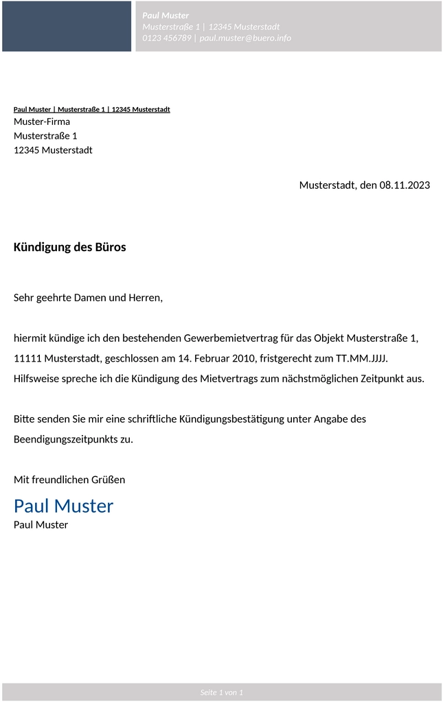 kuendigung-mietvertrag-buero
