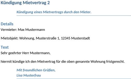 kuendigung-mietvertrag-vorlage